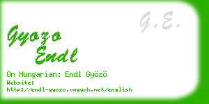 gyozo endl business card