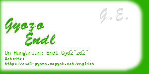 gyozo endl business card